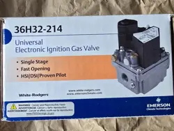 EMERSON 36H32-214 UNIVERSAL ELECTRONIC IGNITION GAS VALVE