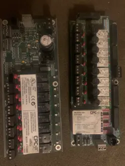 (2) EMERSON CPC RELAY BOARDS