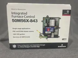 WHITE-RODGERS UNIVERSAL EMERSON INTEGRATED FURNACE CONTROL 50M56X-843