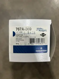 **NEW** WHITE-RODGERS/EMERSON 767A-369 HOT SURFACE IGNITOR GOODMAN/ROBERTSHAW