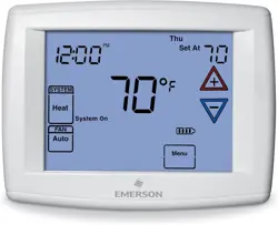 EMERSON 1F95-1277 TOUCHSCREEN 7-DAY PROGRAMMABLE THERMOSTAT, TOUCHSCREEN