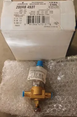 NEW NIB EMERSON 200RB 4S3T REFRIGERANT SOLENOID VALVE