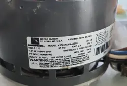 EMERSON K55HXDKA-6916 BLOWER MOTOR 115V 1080RPM 4SPD 1/5HP 1PH D340086P02 3B=32