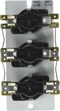 EMERSON 24A34 14 ELECTRIC HEAT SEQUENCER, 5 SWITCHES