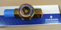 NEW EMERSON CLIMATE SWIVEL NUT HMI 1FM4 LIQUID MOISTURE INDICATOR SIGHTGLASS