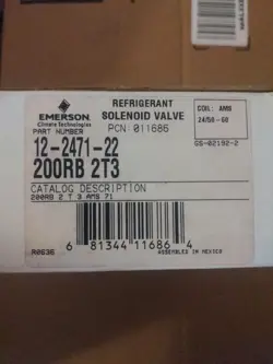 EMERSON REFRIGERANT SOLENOID VALVE 200RB 2T3