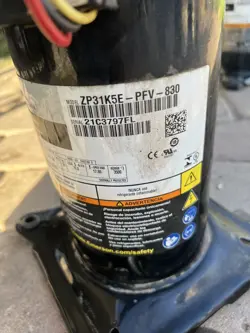 COPELAND SCROLL COMPRESSOR MODEL  ZP31K5E - PFV - 830 YEAR 2021-230V SINGLE PH