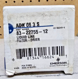NEW OEM EMERSON ADK083S LIQUID LINE FILTER DRYER