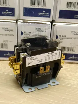 3X WHITE RODGERS 90-244 2 POLE 24VAC 30 AMP CONTACTORS EMERSON