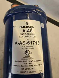 EMERSON A-AS-61713 SUCTION LINE ACCUMULATOR