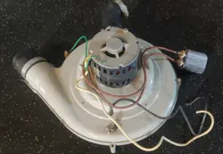 USED EMERSON FURNACE EXHAUST INDUCER BLOWER MOTOR K37MYNW-344 HQ1005131EM 5MFD