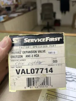 EMERSON THERMO EXPANSION VALVE R22