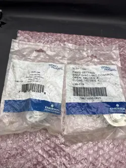 PACK OF 2 EMERSON WHITE RODGERS 3L01-190 SNAP DISC LIMIT CONTROL L36-119 NOS
