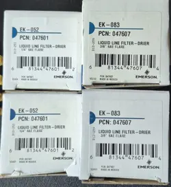 (1) LOT EMERSON REFRIGERATION FILTER DRIERS, (4) PCS 1/4