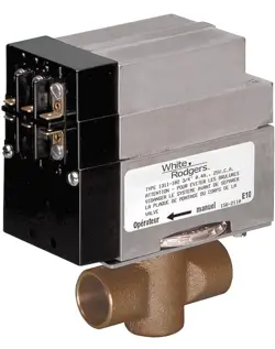 NEW EMERSON WHITE-RODGERS 1361-102 HYDRONIC ZONE VALVE. 2 WIRE, FILS 24V, .2A