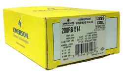 EMERSON 200RB-5T4 REFRIGERANT SOLENOID VALVE LESS COIL