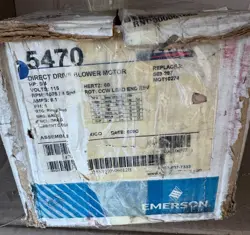 EMERSON 5470 | DIRECT DRIVE BLOWER MOTOR | BRAND NEW OPEN BOX