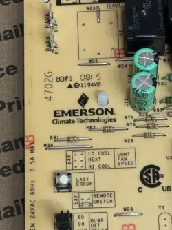 CONTROL BOARD CHECKED