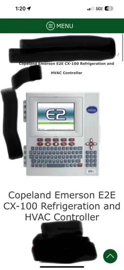 EMERSON CPC CX-100 REFRIGERATION HVAC CONTROL