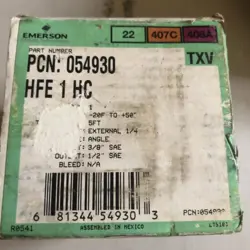 EMERSON THERMAL EXPANSION VALVE HFE 1 HC