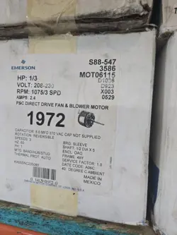 HVAC MOTOR 230V