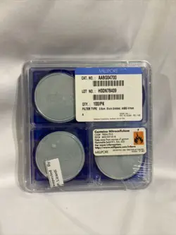 MILLIPORE FILTER AABG04700 AA 0.8UM BLACK, GRIDDED, AABG 47MM