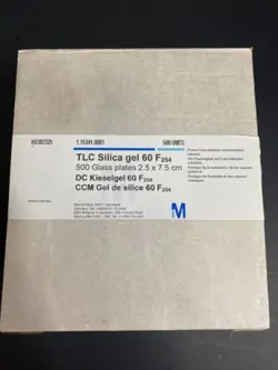 MILLIPORE TLC GLASS PLATE SILICA GEL 60 F254 2.5 X 7.5 CM 500 PLATES