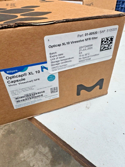 MILLIPORE OPTICAP XL 10 CAPSULE VIRESOLVE NFR FILTER CAT NO. KZRVA10TT1