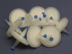 10 - MILLIPORE MILLEX-FH PTFE MEMBRANE FILTER FOR VENT OR VACUUM - 50MM 0.45 µM