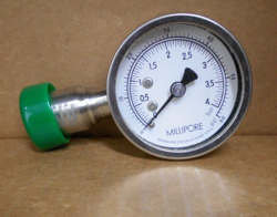 MILLIPORE B26524 ANALOG SANITARY GAUGE 0-60 PSI 0-4 BAR