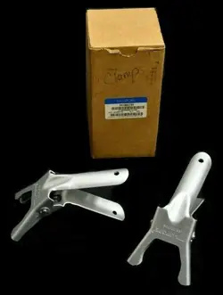 [SET OF 2] MILLIPORE 47MM ALUMINUM LAB FILTRATION SPRING CLAMP XX1004703
