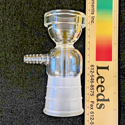 GLASS VACUUM FILTRATION BASE (MALE) TAKEOFF TO FLASK   SINTERED DISK AND GASKETS