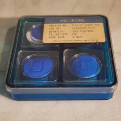 MILLIPORE 0.2UM FILTERS FGLP 025 00 PARTIAL BOX MOSTLY FULL