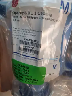 OPTICAP STERILE XL3 CAPSULE MILLIPORE EXPRESS SHC 0.5/0.2 μM 1-1/2 IN. TC/TC NEW