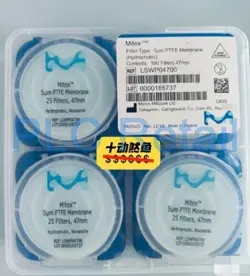 1PC NEW MILLIPORE HYDROPHOBIC PTFE FILTER MEMBRANE 5UM47MM LSWP04700