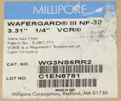SEALED MILLIPORE WG3NS6RR2 WAFERGARD 111 NF-30 3.31