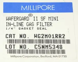 SEALED MILLIPORE WG2M01RR2 SF MINI WAFERGARD II SF INLINE GAS FILTER 1/4
