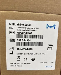 BRAND NEW MILLIPORE  MILLIPAK® 0.22 µM FILTER MPGP002A1