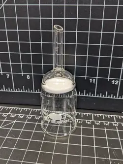 CHEMGLASS VACUUM FILTER 30MM 30ML MICROFILTRATION FRIT PYREX MILLIPORE µM LAB