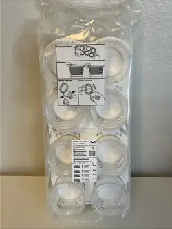 8 MILLIPORE MILLIFLEX 100 ML FILTER FUNNELS MMHAWG124 0.45 UM WHITE GRIDDED