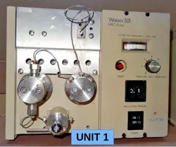 USED MILLIPORE WATERS HPLC SOLVENT DELIVERY SYSTEM PUMP MODEL 501 14L