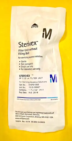 STERIVEX GP 0.22 µM FILTER UNIT WITHOUT FILLING BELL SVGP01050