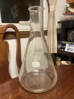 MILLIPORE PYREX 40/35 MALE 1000ML 47MM FILTER FLASK FRIT LAB