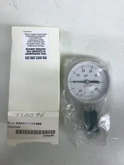 NEW MYKROLIS MILLIPORE PRESSURE GAUGE 30-60 PSI GA0001507480 S122-30-60 PSI-VSM