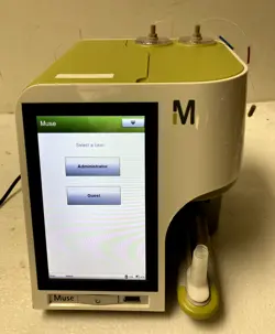 EMD MILLIPORE LUMINEX GUAVA MUSE FLOW CYTOMETRY CELL ANALYZER W/O POWER SUPPLY