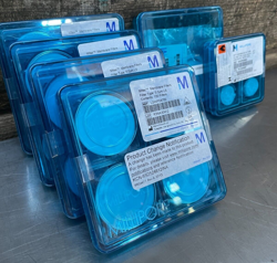 LOT OF MITEX MEMBRANE FILTERS LSWP04700 SMWP02500 MILLIPORE LAB FIELD INCUBATOR