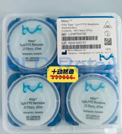 NEW MILLIPORE HYDROPHOBIC PTFE FILTER MEMBRANE 5UM47MM LSWP04700 DHL OR FEDEX