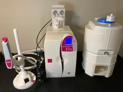 MILLIPORE ELIX ADVANTAGE 5 WATER PURIFICATION SYSTEM ZRXV005T0 & E-POD & 30LTANK
