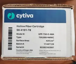 GE CYTIVA HOLLOW FIBER CARTRIDGE UFP-750-E-4MA 750,000 NMWC 420 CM #56-4101-78