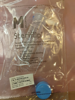 9, MILLIPORE STERIFLIP VACUUM FILTRATION SYSTEM 50ML SCGP00525